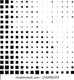 Pattern of black squares on white background