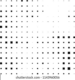 Pattern of black squares on white background