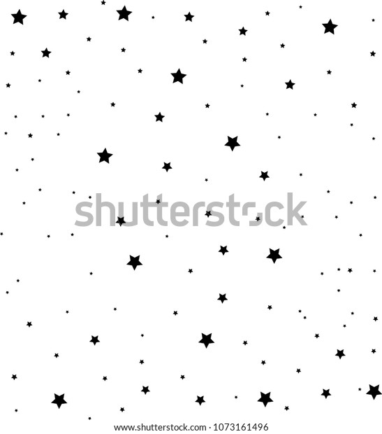 白い背景に黒い星のパターン 繊維 壁紙 ウェブ 布地用のベクターイラストデザイン 銀河星 のベクター画像素材 ロイヤリティフリー