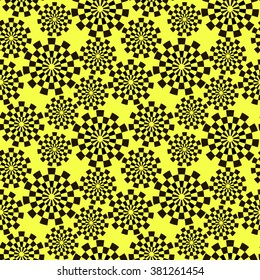 Pattern of black stylized gears