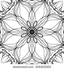 Pattern black and white classic vector