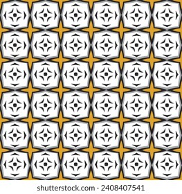 A pattern of black and white squares