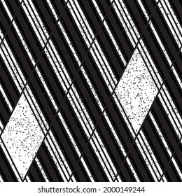 Pattern with black and white stripes. Seamless vector illustration eps 10.