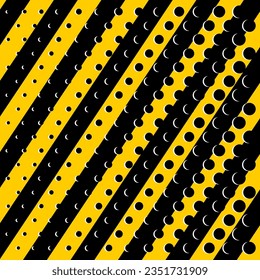 pattern with black and yellow stripes