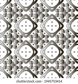  Pattern with a black-and-white gradient . Abstract metallic background. 