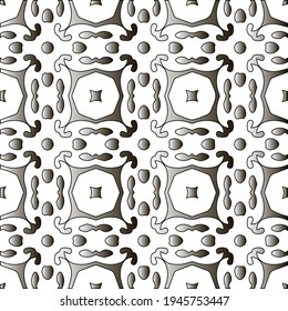  Pattern with a black-and-white gradient . Abstract metallic background. 