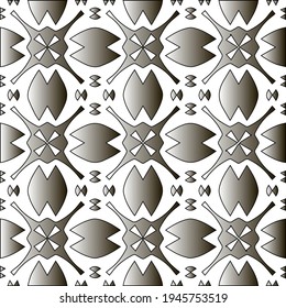  Pattern with a black-and-white gradient . Abstract metallic background. 