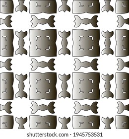  Pattern with a black-and-white gradient . Abstract metallic background. 