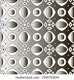  Pattern with a black-and-white gradient . Abstract metallic background. 