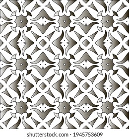  Pattern with a black-and-white gradient . Abstract metallic background. 