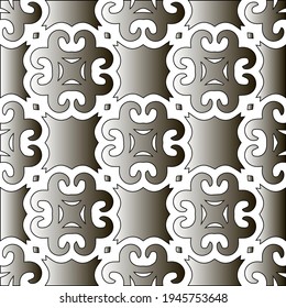  Muster mit schwarz-weißem Farbverlauf. Abstrakter metallischer Hintergrund. 