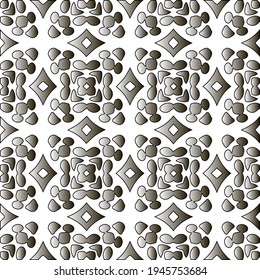  Pattern with a black-and-white gradient . Abstract metallic background. 