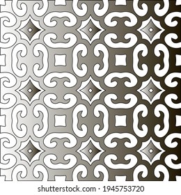  Muster mit schwarz-weißem Farbverlauf. Abstrakter metallischer Hintergrund. 
