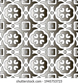  Pattern with a black-and-white gradient . Abstract metallic background. 