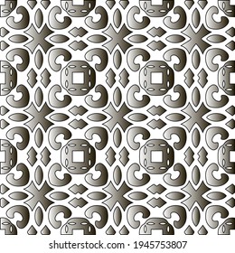  Pattern with a black-and-white gradient . Abstract metallic background. 