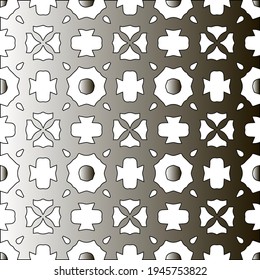  Pattern with a black-and-white gradient . Abstract metallic background. 