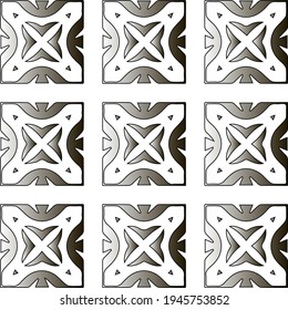  Pattern with a black-and-white gradient . Abstract metallic background. 