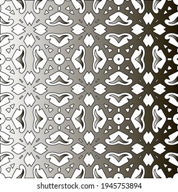  Pattern with a black-and-white gradient . Abstract metallic background. 