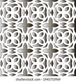  Pattern with a black-and-white gradient . Abstract metallic background. 