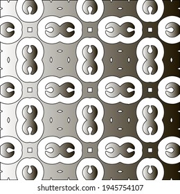  Pattern with a black-and-white gradient . Abstract metallic background. 
