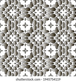  Pattern with a black-and-white gradient . Abstract metallic background. 