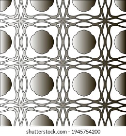  Pattern with a black-and-white gradient . Abstract metallic background. 