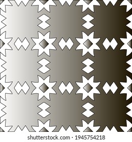 Pattern with a black-and-white gradient . Abstract metallic background. 