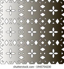  Muster mit schwarz-weißem Farbverlauf. Abstrakter metallischer Hintergrund. 