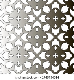  Pattern with a black-and-white gradient . Abstract metallic background. 