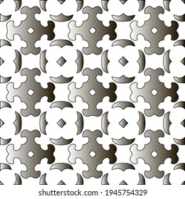  Pattern with a black-and-white gradient . Abstract metallic background. 