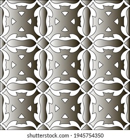  Pattern with a black-and-white gradient . Abstract metallic background. 