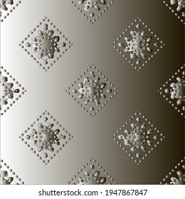  Pattern with a black-and-white gradient . Abstract metallic background