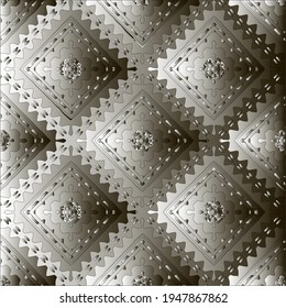 Pattern with a black-and-white gradient . Abstract metallic background