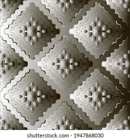 Pattern with a black-and-white gradient . Abstract metallic background