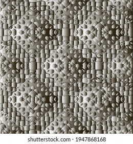  Pattern with a black-and-white gradient . Abstract metallic background