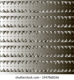  Pattern with a black-and-white gradient . Abstract metallic background