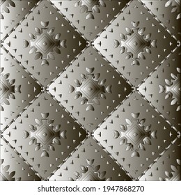  Pattern with a black-and-white gradient . Abstract metallic background