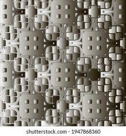 Pattern with a black-and-white gradient . Abstract metallic background