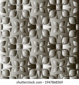 Pattern with a black-and-white gradient . Abstract metallic background