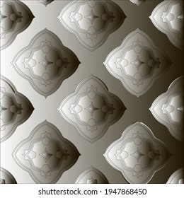 Pattern with a black-and-white gradient . Abstract metallic background