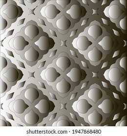 Pattern with a black-and-white gradient . Abstract metallic background