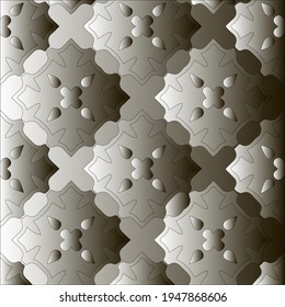 Pattern with a black-and-white gradient . Abstract metallic background