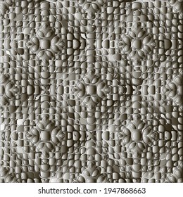  Pattern with a black-and-white gradient . Abstract metallic background