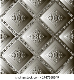  Pattern with a black-and-white gradient . Abstract metallic background