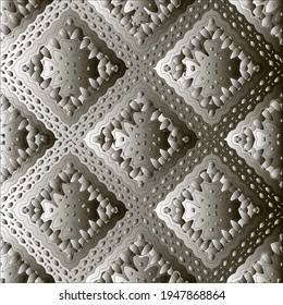  Pattern with a black-and-white gradient . Abstract metallic background