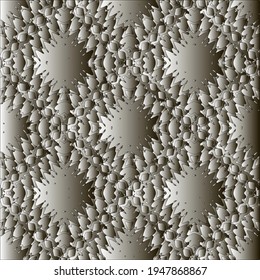  Pattern with a black-and-white gradient . Abstract metallic background