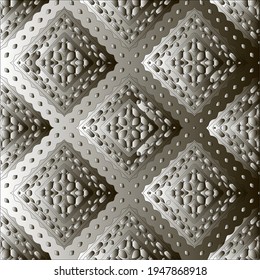  Pattern with a black-and-white gradient . Abstract metallic background