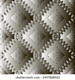  Pattern with a black-and-white gradient . Abstract metallic background