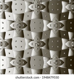  Pattern with a black-and-white gradient . Abstract metallic background
