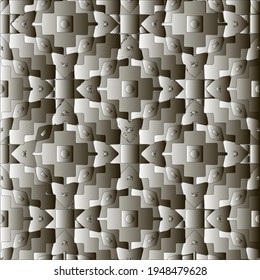  Pattern with a black-and-white gradient . Abstract metallic background